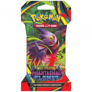 Pokemon Mega Evolution: Phantasmal Flames Sleeved Booster kortų papildymo pakuotė 1 vnt.
